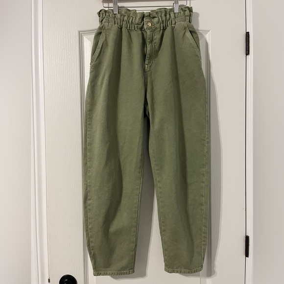 ZARA - PAPER BAG JEANS - SIZE 6 - Picture 2 of 10